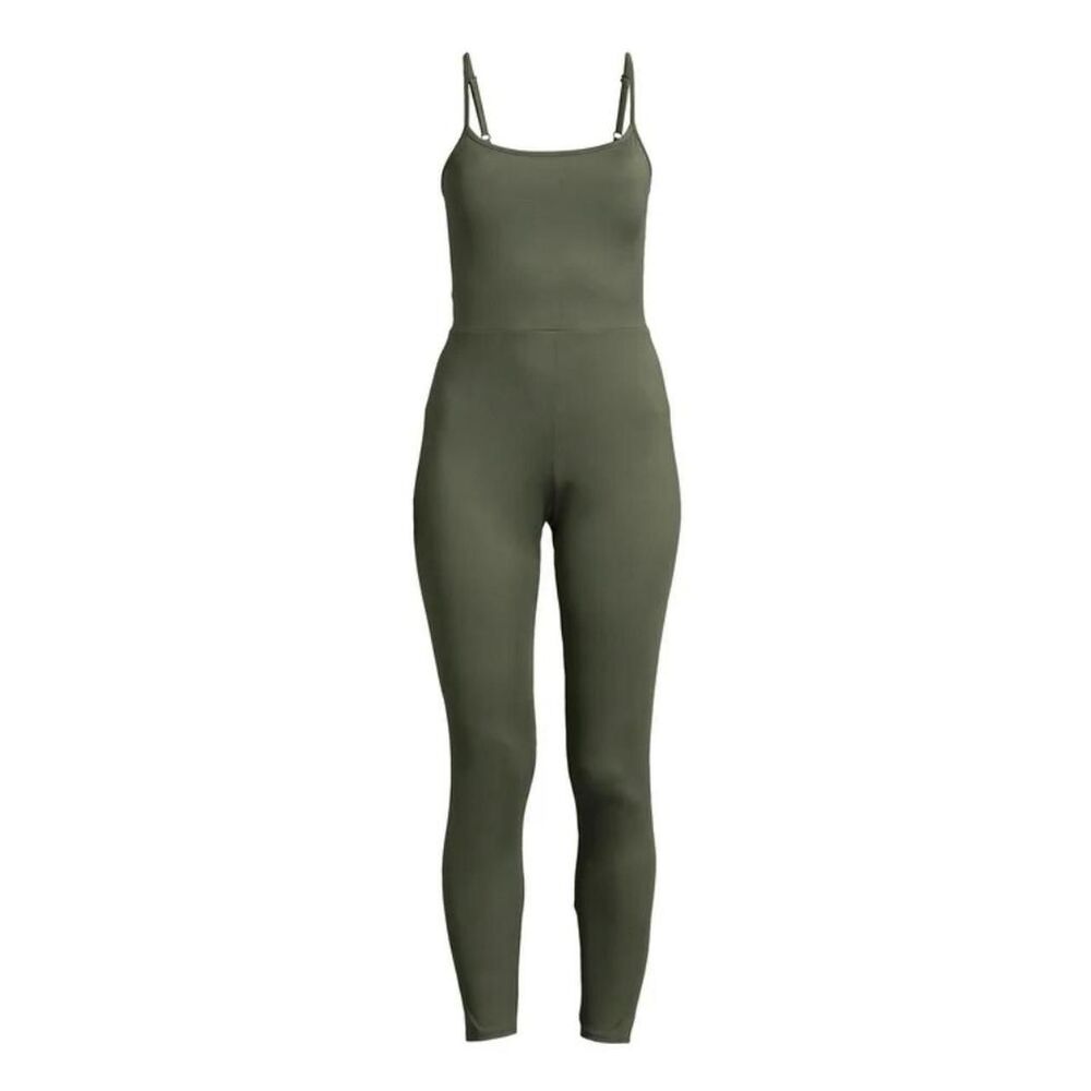 No-boundaries Women's Green and Khaki Jumpsuit
